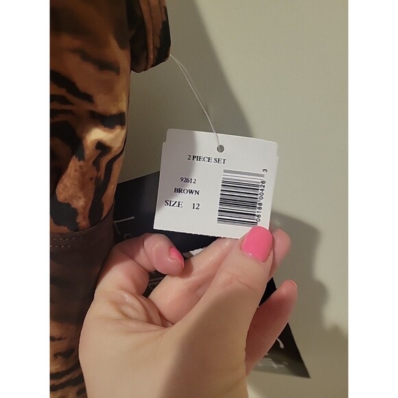 NWT Magicsuit By Miraclesuit 2 Piece Swimsuit Animal Print Slimming Shapewear 12 - Picture 9 of 10